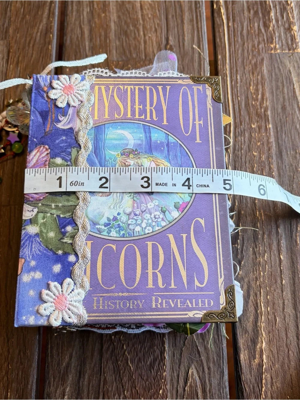 Fairy Woodland Magic Junk Journal HC Mystery Of Unicorns Decorated 3 Signatures